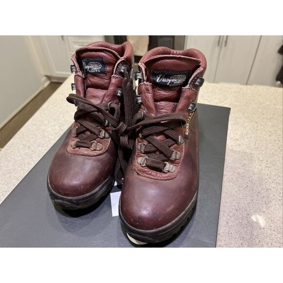 Vtg VASQUE 7936 Skywalk Gore-Tex Hiking Mountaineering Boots Womens Sz 5 M Italy - Picture 3 of 16